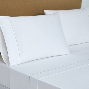 Everhome PimaCott Sateen Embroidered 800-Thread-Count Queen Sheet Set in Microch